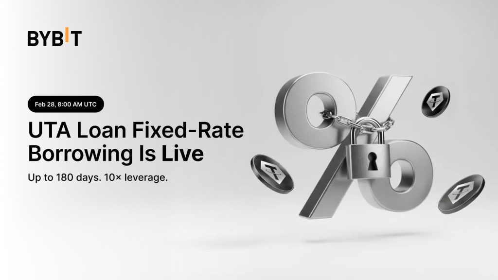 Bybit Introduces Fixed-Rate UTA Loans Offering Up To 10x Leverage And Up To 180-Day Borrowing Bybit Introduces Fixed-Rate UTA Loans Offering Up To 10x Leverage And Up To 180-Day Borrowing