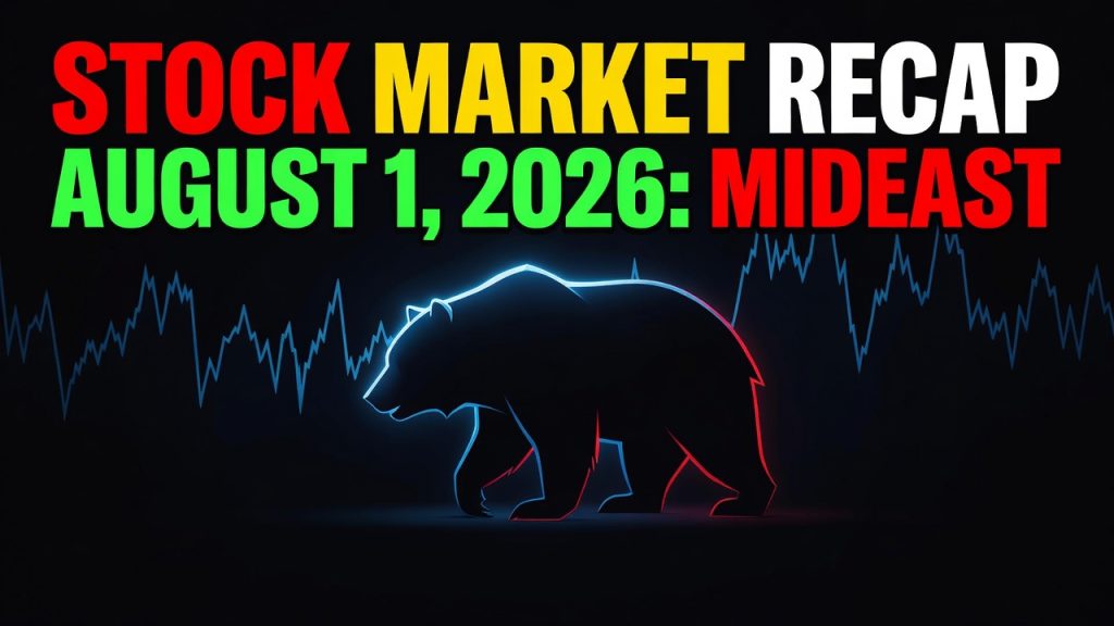 Stock Market Recap August 1, 2026: Mideast Risks Build